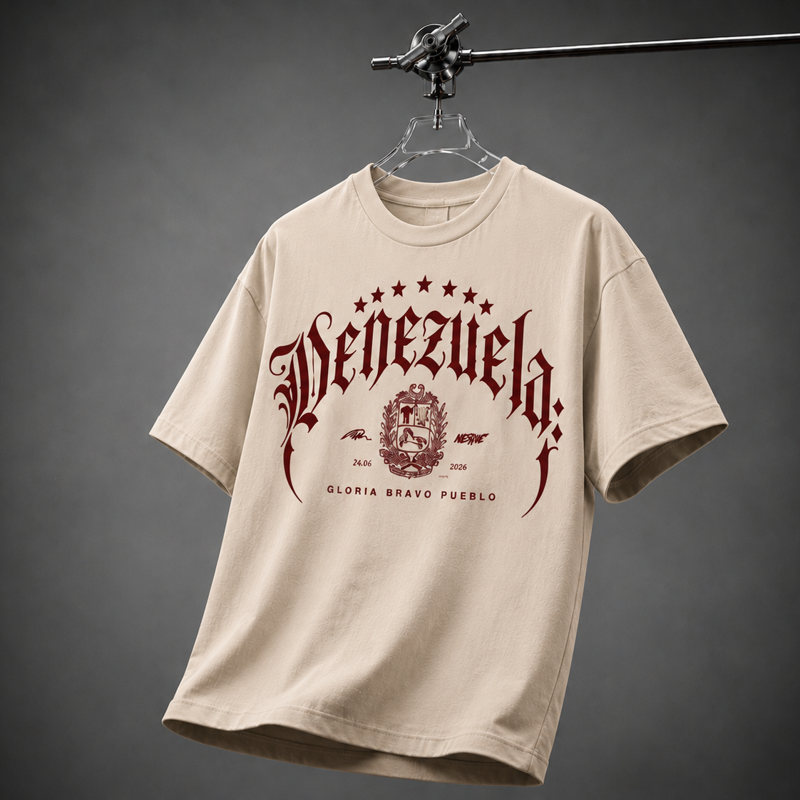 GLORIA AL BRAVO PUEBLO CREME PREMIUM SHIRT